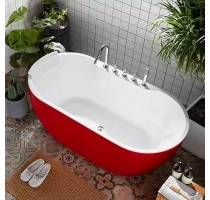 BỒN TẮM OVAN ĐỎCÓ SEN VÒI