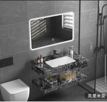 Bàn Đá 2 Tầng  Vân Đen 80