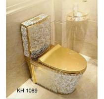 Bồn Cầu 1 Khối Cao Cấp Vàng