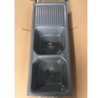 Chậu Chén 2 Hộc 1 Cánh Đá Nhân Tạo