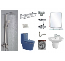 COMBO BỒN CẦU CAO CẤP XANH VIỀN VÀNG