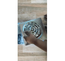 Hố Ga  15 x15 Inox 201 Phi 90/60