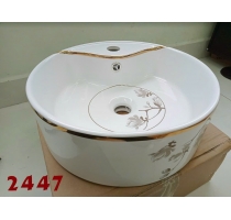 Lavabo tròn Hoa vàng