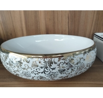 Lavabo Ovan Lá vàng