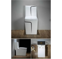 BỒN CẦU VUÔNG VIỀN ĐEN