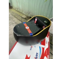 BỒN TRÒN ĐEN VIỀN VÀNG SR BC01