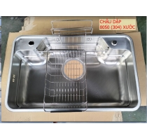 Chậu Dập 1 Hố 8050 Inox 304 Xước