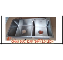Chậu Đúc 8245 Inox 304 Dày 2.0 Lệch