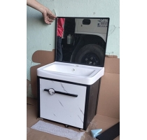 Tủ nhôm gương vuông GH-044 50*45 gương D50