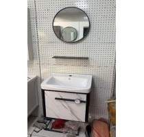 Tủ nhôm gương tròn GH-044 50*45 gương D50