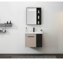 Tủ inox có móc treo đồ bên trong + gương led GH-048  -  60*45