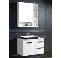 Tủ nhựa pvc trắng đen 80*47 - 019