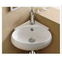 Chậu Lavabo Treo Góc Trắng
