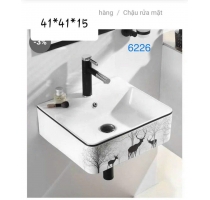 Chậu Lavabo Treo Huơu Đen 6226