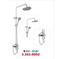 Sen Cây Tròn Nóng Lạnh Đồng Thau Mạ Crome KV- 9181