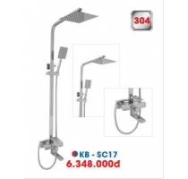 Sen Cây Vuông Nóng Lạnh Inox 304 KB-SC17