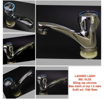 Vòi Lavabo Lạnh Đồng Thau Mạ Crome VL03