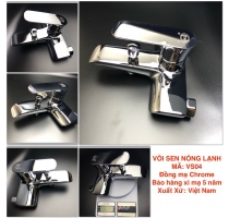 Củ Sen Tắm Nóng Lạnh Đồng Thau Mạ Crome VS04 + tay Sen 03