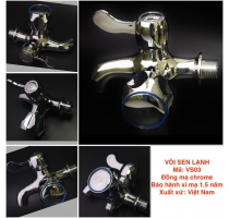 Củ Sen Tắm  Lạnh Đồng Thau Mạ Crome VS03