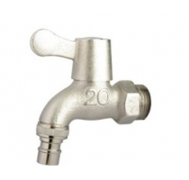 Vòi Hồ Đồng Thau Mạ Niken Răng 27 HD 108B