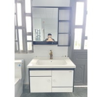 Bộ Tủ Lavabo Nhà Tắm Nhựa PVC 80x50 Mã 8021